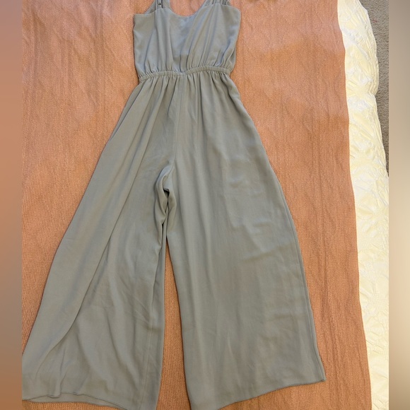 Pale blue Aritzia Wilfred jumpsuit - Picture 3 of 5
